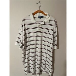 Polo Ralph Lauren Striped Pink Black Size XXL Knit Great Condition Golf Casual